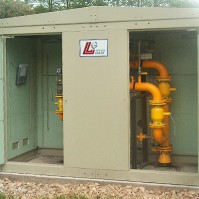 Gas regulating cabinet